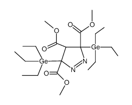 3,5-Bis-triethylgermanyl-4,5-dihydro-3H-pyrazole-3,4,5-tricarboxylic acid trimethyl ester结构式