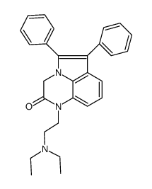 1-(2-diethylamino-ethyl)-5,6-diphenyl-1H-pyrrolo[1,2,3-de]quinoxalin-2-one结构式