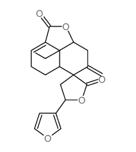 Spiro[furan-3(2H),6'-[6H]naphtho[1,8-bc]furan]-2,2'(4'H)-dione,5-(3-furanyl)-4,5,5',5'a,7',8',8'a,8'b-octahydro-8'b-(hydroxymethyl)-7'-methylene-,(3S,5S,5'aS,8'aR,8'bR)- (9CI)结构式