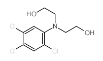 Ethanol, 2,2-((2,4,5-trichlorophenyl)imino)bis- structure