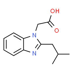 (2-Isobutyl-1H-benzimidazol-1-yl)acetic acid structure