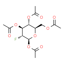 1,3,4,6-TETRA-O-ACETYL-2-DEOXY-2-FLUORO-B-D-GLUCOSE结构式