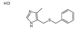 4-(benzylsulfanylmethyl)-5-methyl-1H-imidazole,hydrochloride Structure