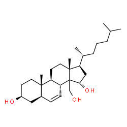 14-hydroxymethylcholest-6-ene-3,15-diol Structure