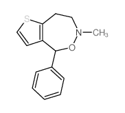 6-Methyl-4-phenyl-4,6,7,8-tetrahydrothieno[2,3-e][1,2]oxazepine结构式