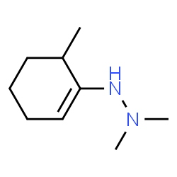 Hydrazine, 1,1-dimethyl-2-(6-methyl-1-cyclohexen-1-yl)- (9CI) structure