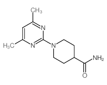 1-(4,6-Dimethylpyrimidin-2-yl)piperidine-4-carboxamide structure