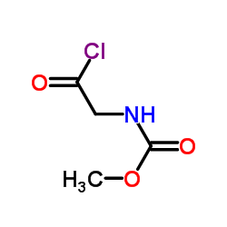 N-(Methoxycarbonyl)glycyl chloride Structure