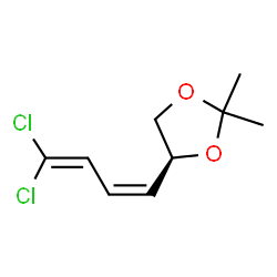 1,3-Dioxolane,4-[(1Z)-4,4-dichloro-1,3-butadienyl]-2,2-dimethyl-,(4S)-(9CI) structure