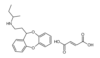 N-[2-(6H-benzo[b][1,4]benzodioxepin-6-yl)ethyl]butan-2-amine,(E)-but-2-enedioic acid结构式