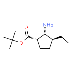 Cyclopentanecarboxylic acid, 2-amino-3-ethyl-, 1,1-dimethylethyl ester, (1S,2R,3S)- (9CI) structure