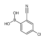 (4-chloro-2-cyanophenyl)boronic acid Structure