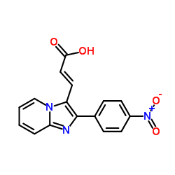 3-[2-(4-NITRO-PHENYL)-IMIDAZO[1,2-A]PYRIDIN-3-YL]-ACRYLIC ACID结构式