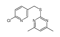 2-[(6-chloropyridin-3-yl)methylsulfanyl]-4,6-dimethylpyrimidine结构式