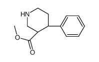 (3R,4S)-甲基 4-苯基哌啶-3-羧酸结构式