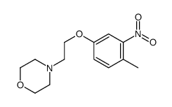 4-[2-(4-methyl-3-nitrophenoxy)ethyl]morpholine Structure