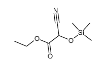 ethyl 2-cyano-2-trimethylsilyloxyacetate Structure