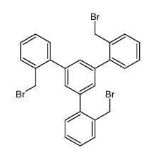 1,3,5-tris[2-(bromomethyl)phenyl]benzene结构式