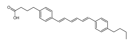 4-[4-[6-(4-butylphenyl)hexa-1,3,5-trienyl]phenyl]butanoic acid Structure