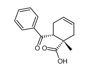 trans-4-methyl-5-benzoylcyclohexene-4-carboxylic acid Structure