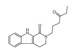 2-(4-oxohexyl)-4,9-dihydro-3H-pyrido[3,4-b]indol-1-one Structure