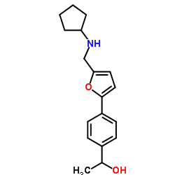 1-(4-{5-[(Cyclopentylamino)methyl]-2-furyl}phenyl)ethanol Structure