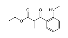 ethyl 2-methyl-3-(2-(methylamino)phenyl)-3-oxopropanoate Structure