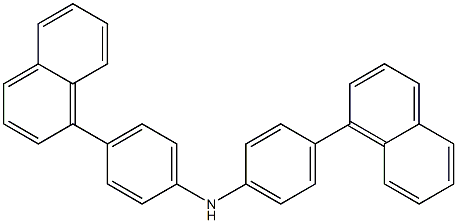 4-(Naphthalenyl)-N-[4-(1-naphthalenyl)phenyl]benzenamine Structure