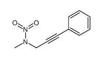 N-methyl-N-(3-phenylprop-2-ynyl)nitramide结构式