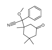 Methoxy-phenyl-(1,3,3-trimethyl-5-oxo-cyclohexyl)-acetonitrile Structure