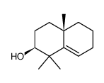 Δ8-Octahydro-1,1,4aβ-trimethyl-naphthol-(2β) Structure