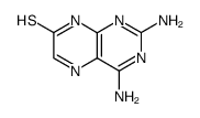 2,4-diaminopteridine-7-thiol Structure