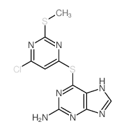 Purine, 2-amino-6-[6-chloro-2-(methylthio)-4-pyrimidinylthio]- picture