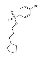 3-cyclopentylpropyl 4-bromobenzenesulfonate结构式