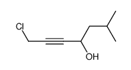 1-chloro-6-methyl-2-heptyn-4-ol Structure