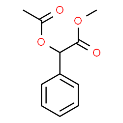 2-Acetoxy-2-phenylacetic acid methyl ester Structure