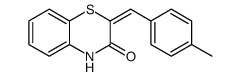 2-[(4-methylphenyl)methylidene]-4H-1,4-benzothiazin-3-one Structure