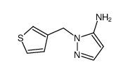 2-thiophen-3-ylmethyl-2H-pyrazol-3-ylamine结构式