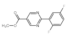 2-(2,5-Diluorophenyl)pyrimidine-5-carboxylic acid methyl ester Structure