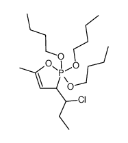 1-oxa-3-(α-chloropropyl)-5-methyl-2,2,2-tris(butyloxy)phosphol-4-ene结构式