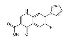 6-fluoro-4-oxo-7-pyrrol-1-yl-1H-quinoline-3-carboxylic acid Structure