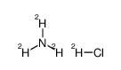 Ammonium-15N,d4 chloride structure