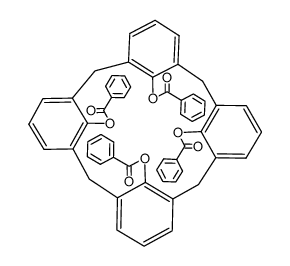 25,26,27,28-tetrabenzoyloxycalix[4]arene 1,3-alternate conformer结构式