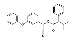 S-α-cyano-3-phenoxybenzyl S-α-isopropylphenylacetate Structure