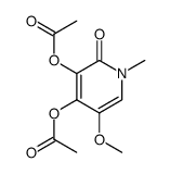 Acetic acid 4-acetoxy-5-methoxy-1-methyl-2-oxo-1,2-dihydro-pyridin-3-yl ester Structure