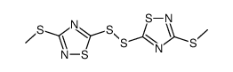 bis-(methylsulfanyl-[1,2,4]thiadiazol-5-yl)-disulfide Structure