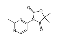 3-(2,6-dimethyl-pyrimidin-4-yl)-5,5-dimethyl-oxazolidine-2,4-dione Structure