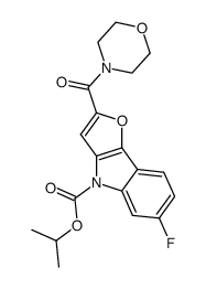 6-Fluoro-2-(morpholine-4-carbonyl)-furo[3,2-b]indole-4-carboxylic acid isopropyl ester Structure