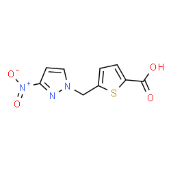 5-[(3-Nitro-1H-pyrazol-1-yl)methyl]thiophene-2-carboxylic acid Structure