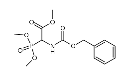 methyl ([(benzyloxy)carbonyl]amino)-(dimethoxyphosphoryl)acetate结构式